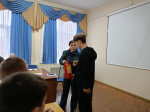 В Апшеронском лесхоз-техникуме сотрудники МЧС и Госавтоинспекции провели профилактическое мероприятие