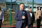 В микрорайоне «Станция» города Апшеронска сегодня торжественно открыли спортивную площадку