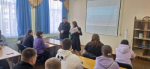 В Апшеронском районе полицейские и общественники провели уроки профориентации в рамках акции «Такая работа»