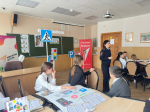 Апшеронские школьники вместе с папами провели мероприятие о дорожной безопасности
