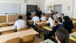 В преддверии дня Защитника Отечества Урок мужества для девятиклассников лицея №1 провели Лилиана Саркисян и Александр Копотиенко.