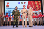 Сегодня в Апшеронске торжественно наградили 128 лучших юнармейцев Кубани