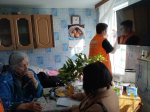 Волонтеры Апшеронского района приняли участие в акции «Согреем сердца ветеранов»