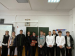 Автор хитов об СВО побывал в школе №2 города Апшеронска на уроке мужества