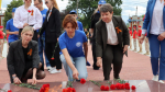 Представители краевой патриотической экспедиция «ZА НАШИХ» побывали в Апшеронске на мемориале «Вечный огонь»