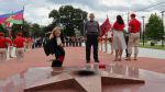Представители краевой патриотической экспедиция «ZА НАШИХ» побывали в Апшеронске на мемориале «Вечный огонь»