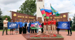 Представители краевой патриотической экспедиция «ZА НАШИХ» побывали в Апшеронске на мемориале «Вечный огонь»