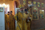Казаки и духовенство объединились на архиерейском богослужении в Апшеронском районе