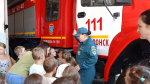 В гостях у апшеронских огнеборцев побывали воспитанники детского сада
