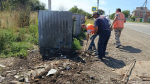 В рамках проведения санитарной пятницы в Апшеронске очистили контейнерные площадки