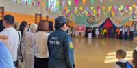 Огнеборцы в День знаний провели уроки безопасности в школах района - Газета Апшеронский рабочий