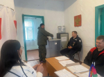 Вместе с правнуком пришли на выборы супруги Красиловы в станице Нижегородской