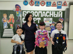 Апшеронские госавтоинспекторы рассказали школьникам о правилах поведения юного пешехода