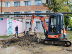 Сотрудники ООО «ТеплотрансРемонт» устраняют аварийную ситуацию в Апшеронске