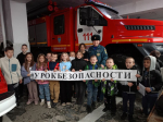 Школьники посетили пожарную часть Апшеронска