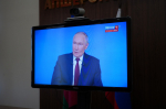 Прямую линию с Президентом России Владимиром Владимировичем Путиным смотрят в администрации Апшеронского района