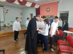 Урок по основам православной культуры провел священник в школе хутора Николаенко