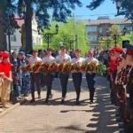 Церемония возложения цветов у Вечного огня состоялась в Хадыженске