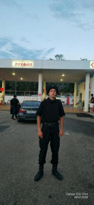 На автозаправках Апшеронска наряду с сотрудниками полиции дежурят казаки Апшеронского районного казачьего общества