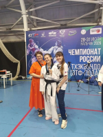 Воспитанница апшеронской спортшколы «Олимп» Ангелина Чупилина привезла бронзу с Чемпионата России по тхеквондо