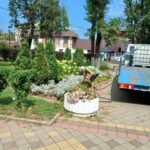 Для красоты и чистоты: в Апшеронске продолжается системная работа по благоустройству города