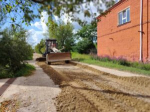 Завершается грейдирование улицы Калинина в Апшеронске